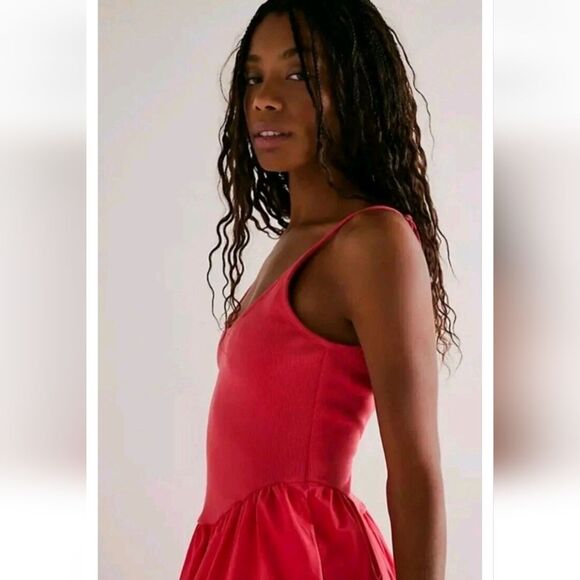 Free People Dylan Midi Dress Pink Size SP NWOT - Picture 4 of 10